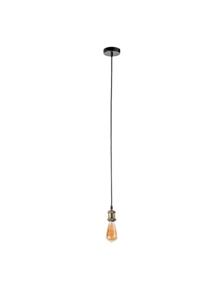 Lampara de techo VINTAGE 189033 SULION Ø10cm 120cm alto cuero 1xE27, Lámparas modernas