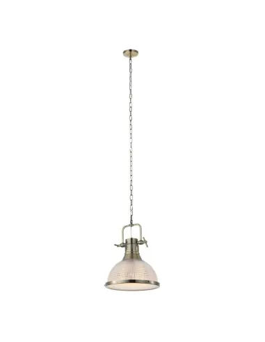 Lampara de techo VINTAGE 189067 SULION Ø35cm 150cm alto cristal 1xE27, Lámparas modernas