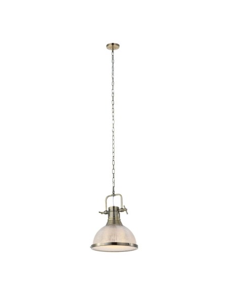 Lampara de techo VINTAGE 189067 SULION Ø35cm 150cm alto cristal 1xE27, Lámparas modernas