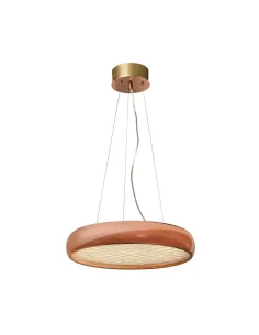 Lámparas colgantes SULION 189098 led 30w 3000k Ø50cm altura regulable cobre brillo, Lámparas modernas