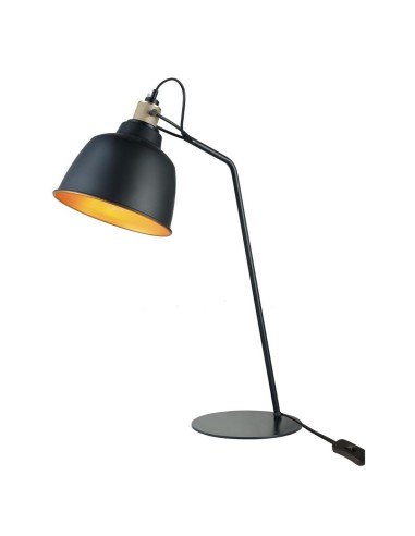 Sobremesa vintage SULION 189906 1xE27 alto 58cm negro oro, Sobremesas