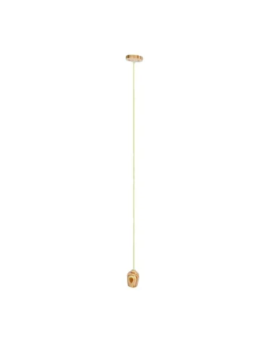 Lampara de techo PENDEL 200015 SULION Ø10cm 120cm alto madera 1xE27, Lámparas modernas