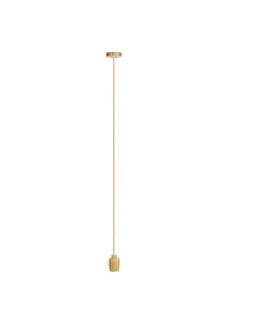 Lampara de techo PENDEL 200017 SULION Ø10cm 120cm alto madera 1xE27, Lámparas modernas