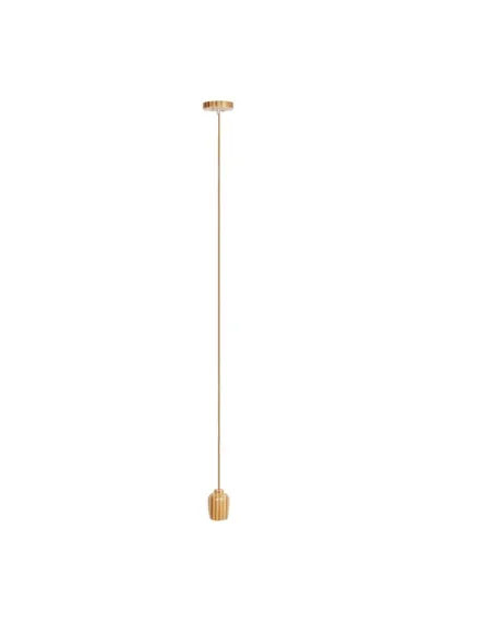 Lampara de techo PENDEL 200017 SULION Ø10cm 120cm alto madera 1xE27, Lámparas modernas