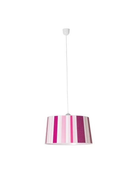 Lámparas con pantalla SULION 200268 1xE27 Ø45cm altura regulable rosa-lila, Lámparas modernas