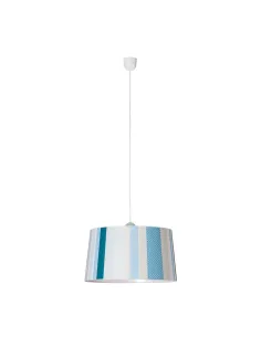 Lámparas con pantalla SULION 200269 1xE27 Ø45cm altura regulable verde-azul, Lámparas modernas