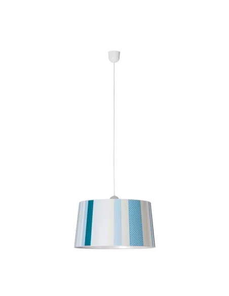 Lámparas con pantalla SULION 200269 1xE27 Ø45cm altura regulable verde-azul, Lámparas modernas
