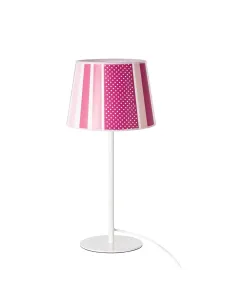 Sobremesa rosa SULION 200468 1xE27 Ø18cm alto 42cm, Sobremesas