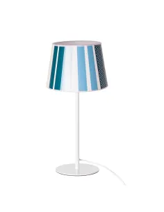 Sobremesa azul SULION 200469 1xE27 Ø18cm alto 42cm, Sobremesas