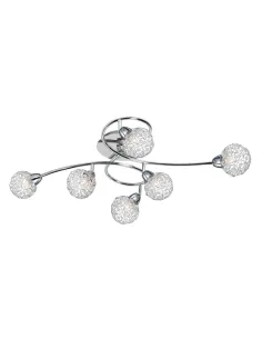 Lámparas de techo cromo VENUS SULION 209613 largo 76 cm 6xG9 incl, Plafones de techo