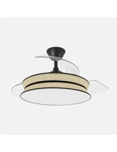 Ventilador Decor 264390609 Abrila Negro-Natural