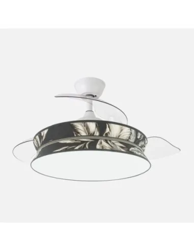 Ventilador Decor 264390201 Abrila Blanco-Estampado Oscuro