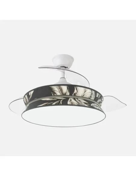 Ventilador Decor 264390201 Abrila Blanco-Estampado Oscuro