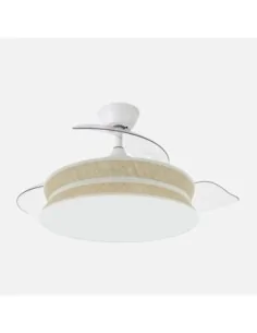 Ventilador Decor 264390301 Abrila Blanco-Natural