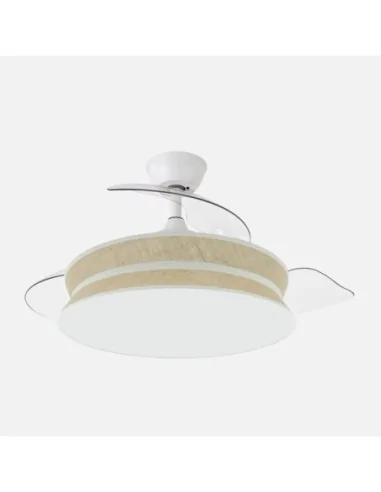 Ventilador Decor 264390301 Abrila Blanco-Natural