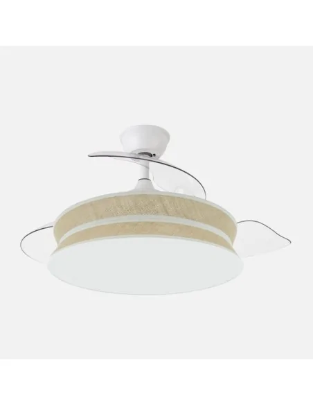 Ventilador Decor 264390301 Abrila Blanco-Natural