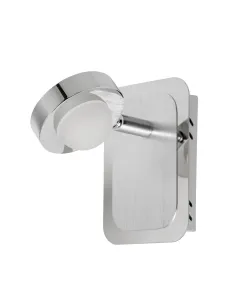 Aplique de pared MIDI 215107 SULION 11x8x14cm niquel LED 5w 3000K 400lm, Lámparas modernas