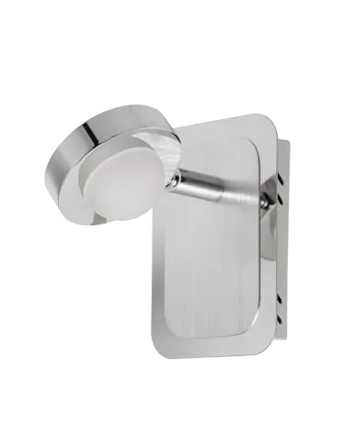 Aplique de pared MIDI 215107 SULION 11x8x14cm niquel LED 5w 3000K 400lm, Lámparas modernas