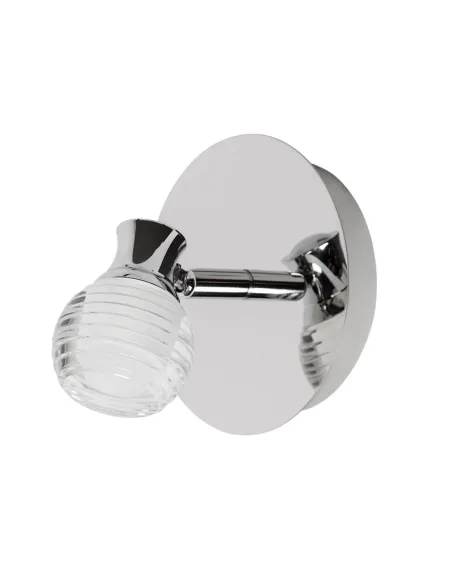 Aplique de pared MINUIT 215116 SULION 14x11cm cromo LED 5w 3700K 400lm, Lámparas modernas