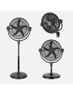 Ventilador de pie Aifos 257141009 Abrila Negro