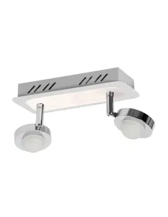Regleta MIDI 215207 SULION 30x17x8cm niquel LED 10w 3000K 800lm, Lámparas modernas