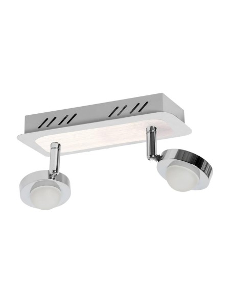 Regleta MIDI 215207 SULION 30x17x8cm niquel LED 10w 3000K 800lm, Lámparas modernas