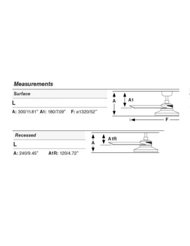 Ventilador Rudder Tak 4 L 34356WT2C Faro