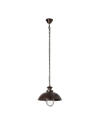 Lámparas de techo rústicas SULION 229200 1xE27 Ø33cm altura regulable marron, Lámparas rústicas