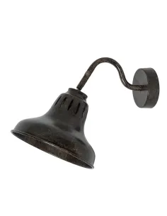 Apliques rústicos SULION 229300 1xE27 Ø19cm marron, Lámparas rústicas