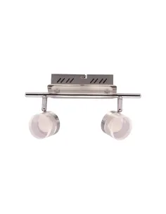 Regleta 2 focos led SULION 253200 cromo 5w 31 cm, Lámparas modernas