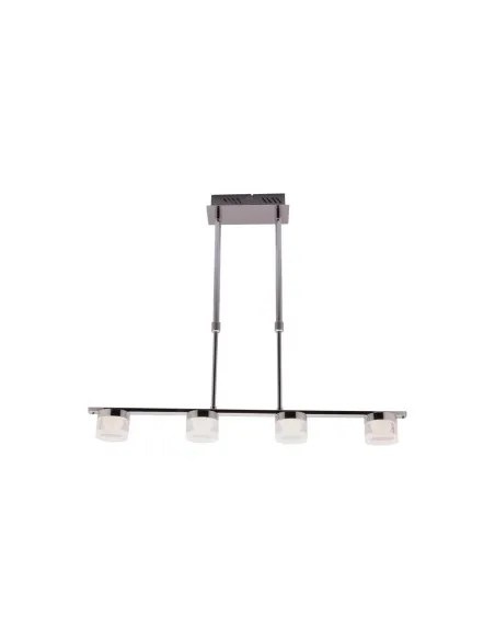 Lámparas 4 luces led SULION 253400 cromo 4x5w largo 65cm, Lámparas modernas
