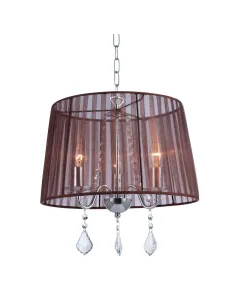 Lampara de techo LUMIERE 257036 SULION Ø40cm 110cm alto marron 3xE14, Lámparas modernas