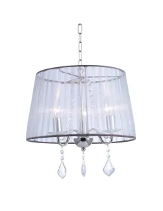 Lampara de techo LUMIERE 257040 SULION Ø40cm 110cm alto transparente 3xE14, Lámparas modernas