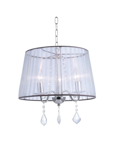 Lampara de techo LUMIERE 257040 SULION Ø40cm 110cm alto transparente 3xE14, Lámparas modernas