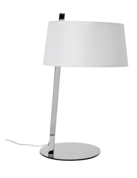 Sobremesa moderno SUL 266157 cromo pantalla blanca alto 41 cm 1xE27, Sobremesas