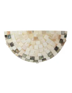 Aplique de pared MOSAICO 278425 SULION 25x9x13cm beige 1xE27, Lámparas modernas