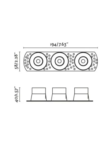 Empotrable orientable Flic 3L 44114 Faro
