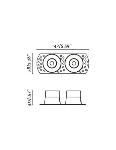 Empotrable orientable Flic 2L 44112 Faro