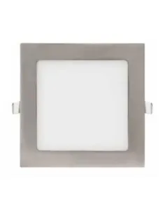 Plafon de techo HOLE 366103 SULION 12x12x2cm niquel LED 6w 2700K 420lm IP20, Plafones de techo