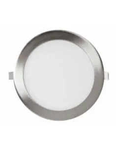 Plafon de techo HOLE 366109 SULION Ø18cm niquel LED 2700K 870lm IP20, Plafones de techo