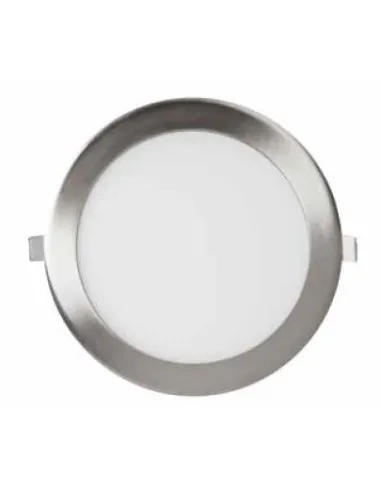 Plafon de techo HOLE 366109 SULION Ø18cm niquel LED 2700K 870lm IP20, Plafones de techo