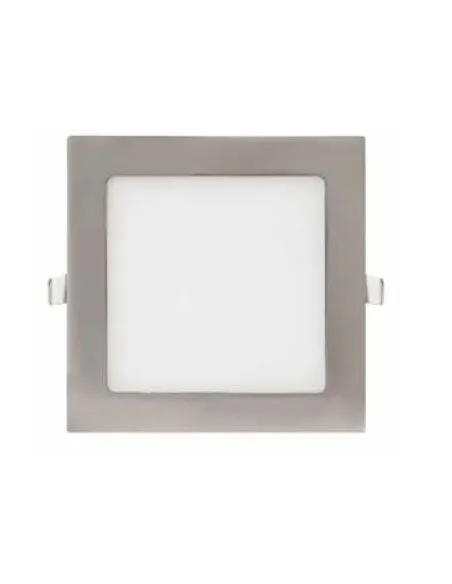 Plafon de techo HOLE 366119 SULION 17x17x2cm niquel LED 12w 4000K 910lm IP20, Plafones de techo