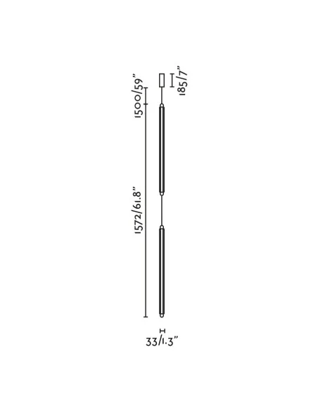 Colgante Lumina 600 2L 64622-211 Faro