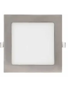 Plafon de techo HOLE 366125 SULION 20x20x2cm niquel LED 18w 4000K 1520lm IP20, Plafones de techo