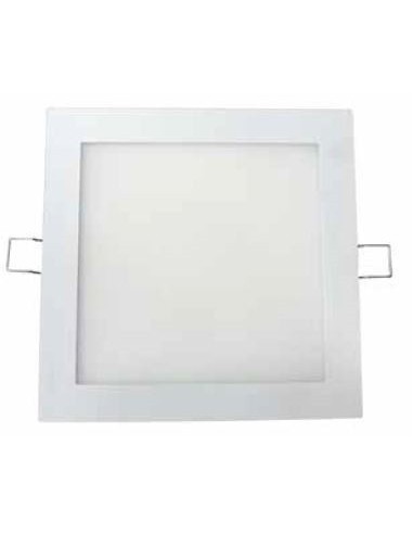 Plafon de techo HOLE 366128 SULION 20x20x2cm blanco LED 18w 5500K 1600lm IP20, Plafones de techo