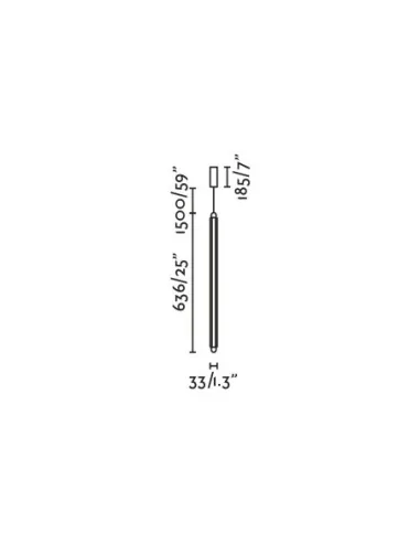 Colgante Lumina 600 1L 64602-131 Faro