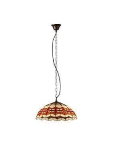 Lámparas tiffany SULION GLADDYS 476034 Ø45cm 3xE27, Lamparas Tiffany