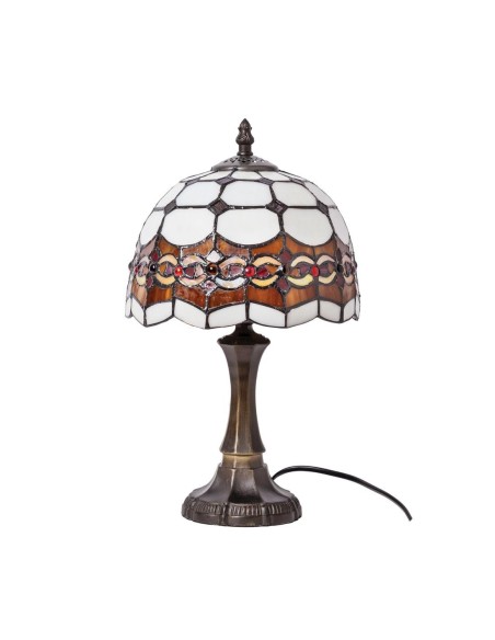 Sobremesa tiffany SULION GLADDYS 476412 alto 36cm 1xE14, Sobremesas