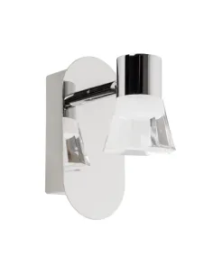 Foco NOEMI 541500 SULION 9x18cm cromo LED 5w 4000K 400lm IP44, Lámparas para baños