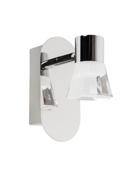 Foco NOEMI 541500 SULION 9x18cm cromo LED 5w 4000K 400lm IP44, Lámparas para baños